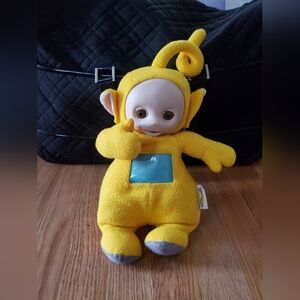 Yellow Plush Kids Toy Teletubby-Style Character